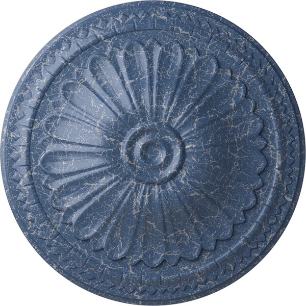 Ekena Millwork Alexa Ceiling Medallion (Fits Canopies up to 3"), Hand-Painted Americana Crackle, 15"OD x 1 3/4"P CM14AXAMC - main
